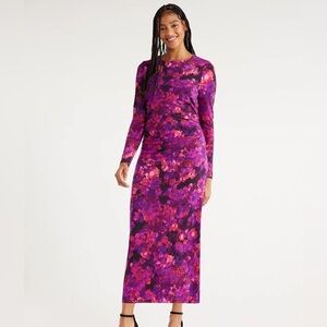 Scoop Women’s Gathered Waist Maxi Dress, size M